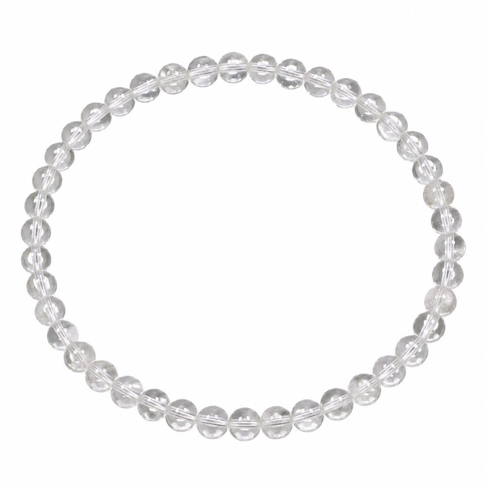 4MM Clear Crystal Quartz Bracelet